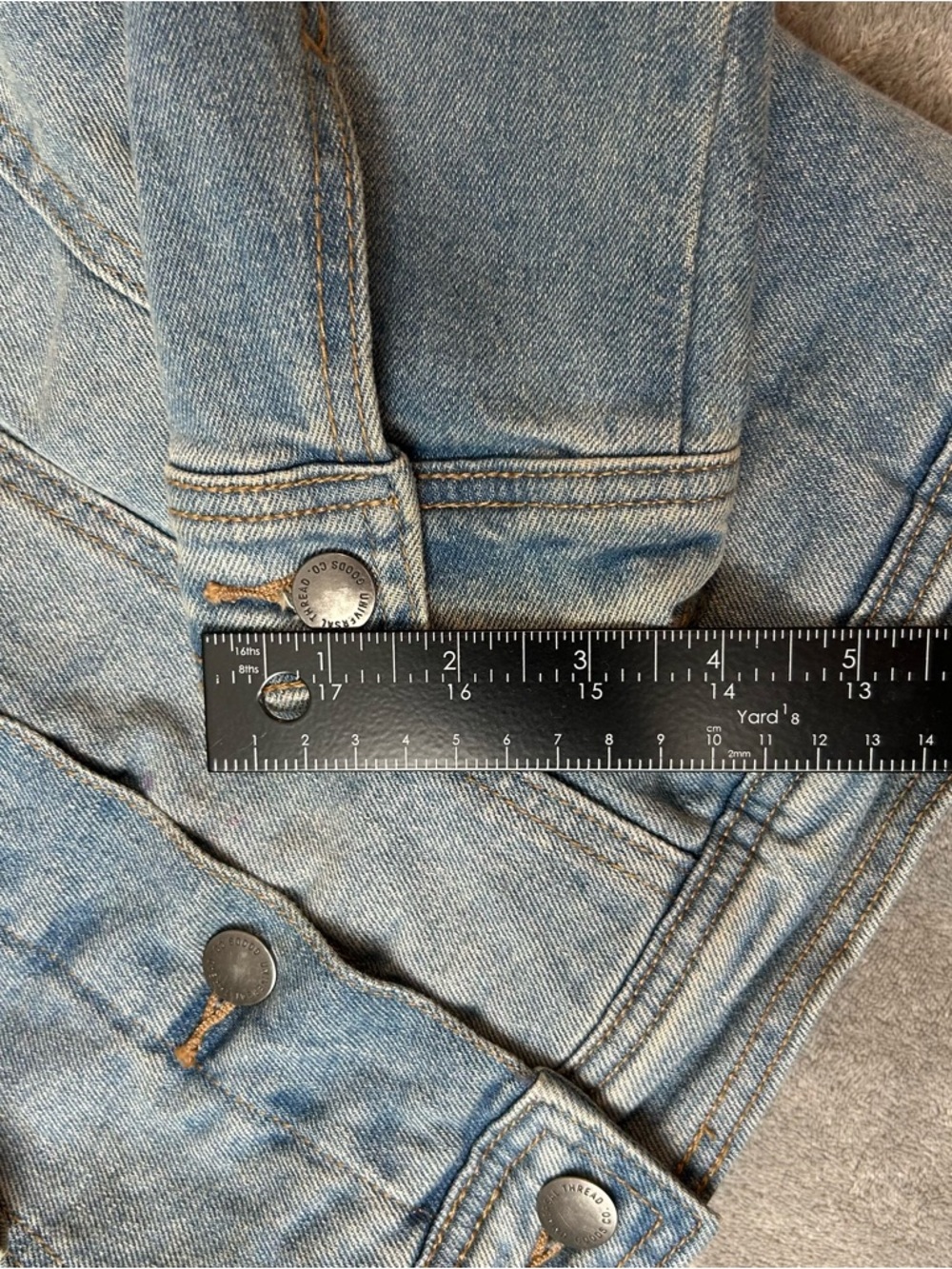 Universal Thread Women’s Jean Jacket Sherpa Lined Denim Jean Jacket Blue One Sz - Picture 14 of 16